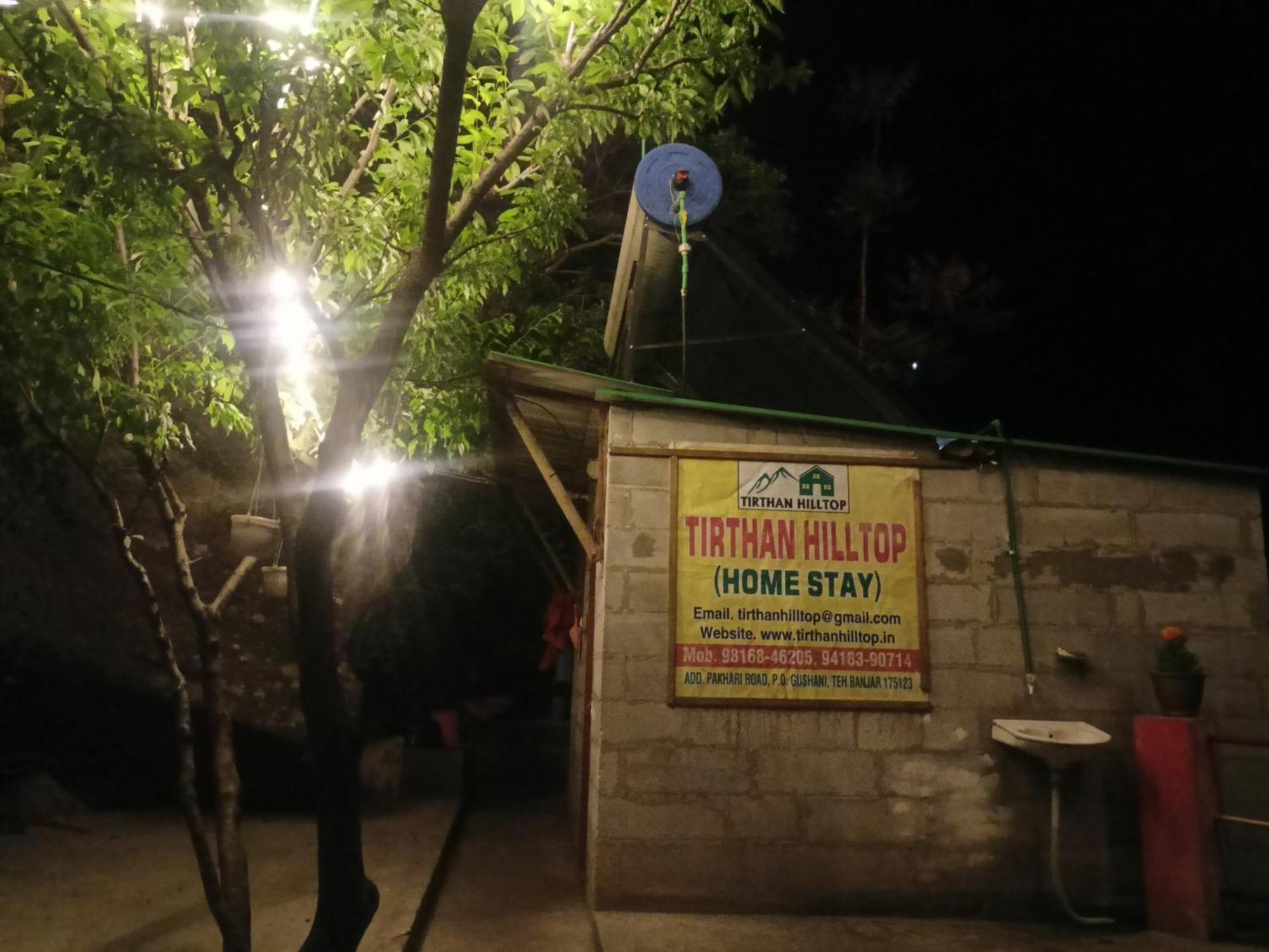 Tirthan Hilltop Home Stay Banjār Exterior foto